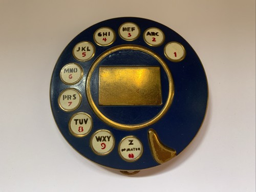 Dali Inspired Rotary Telephone Dial After Schiaparelli Powder Compact  Vintage