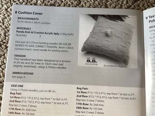 Panda Knitting & Crochet Pattern Book 631 Our Favourite Knits 12 Easy Projects - Picture 19 of 23