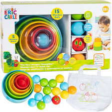 World of Eric Carle the Very Hungry Caterpillar Wooden Sort and Stack Bowls and