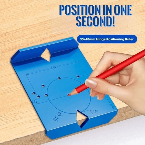 ABS Cabinet Door Hinge Assistant Hinge Punching Positioning Ruler Woodworking - Picture 6 of 9