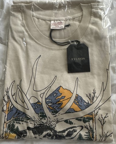 Filson XXXL Frontier Graphic Tee Birch Elk Mountain Rare Discontinued - Picture 7 of 8