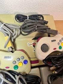 Sega Saturn 3 Consoles 6 Controllers 3 Games Working Used Japan