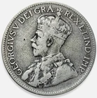 1928 Canada 25 Cents Quarter King George V 80% Silver