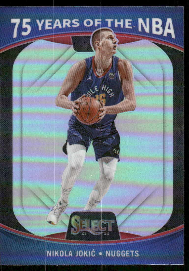 2021-22 Panini Select #55 Nikola Jokic 75 Years of the NBA