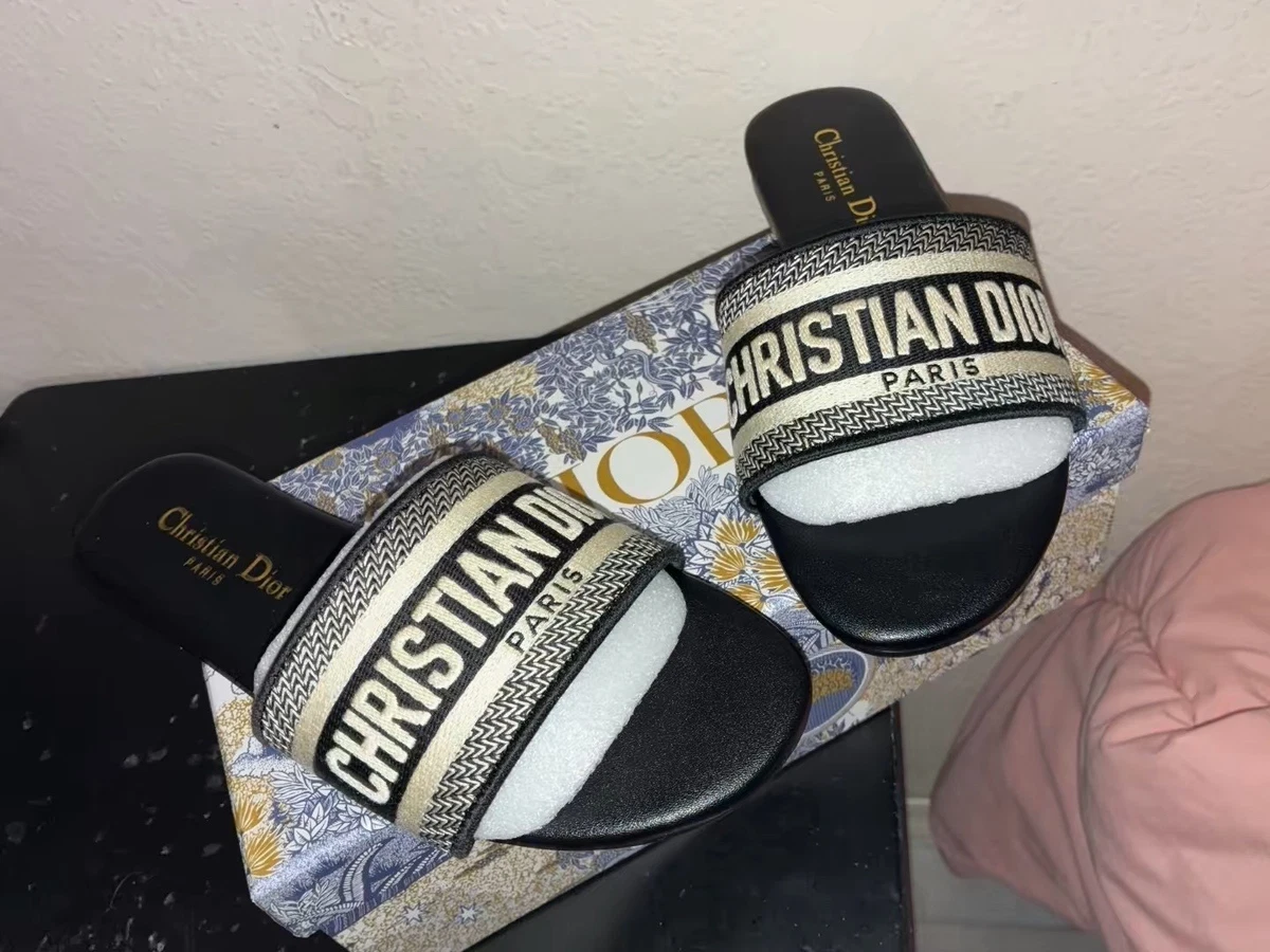 Dior Black Sandals for Women for sale - eBay