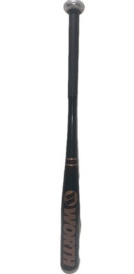 Worth TW2 26''L, 2'' D, 17.7 oz, -8oz TEEBALL Bat Black and Gold Made in the USA