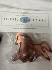 Michael Bonne Copper Cookie Cutter Running Horse IN ORIGINAL PACKAGE UNOPENED 