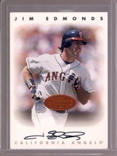 JIM EDMONDS 1996 Leaf Signature Series Bronze Autograph Auto
