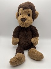 Jellycat Wumper Monkey Plush Stuffed Animal Brown Tan Floppy Soft Toy 14"