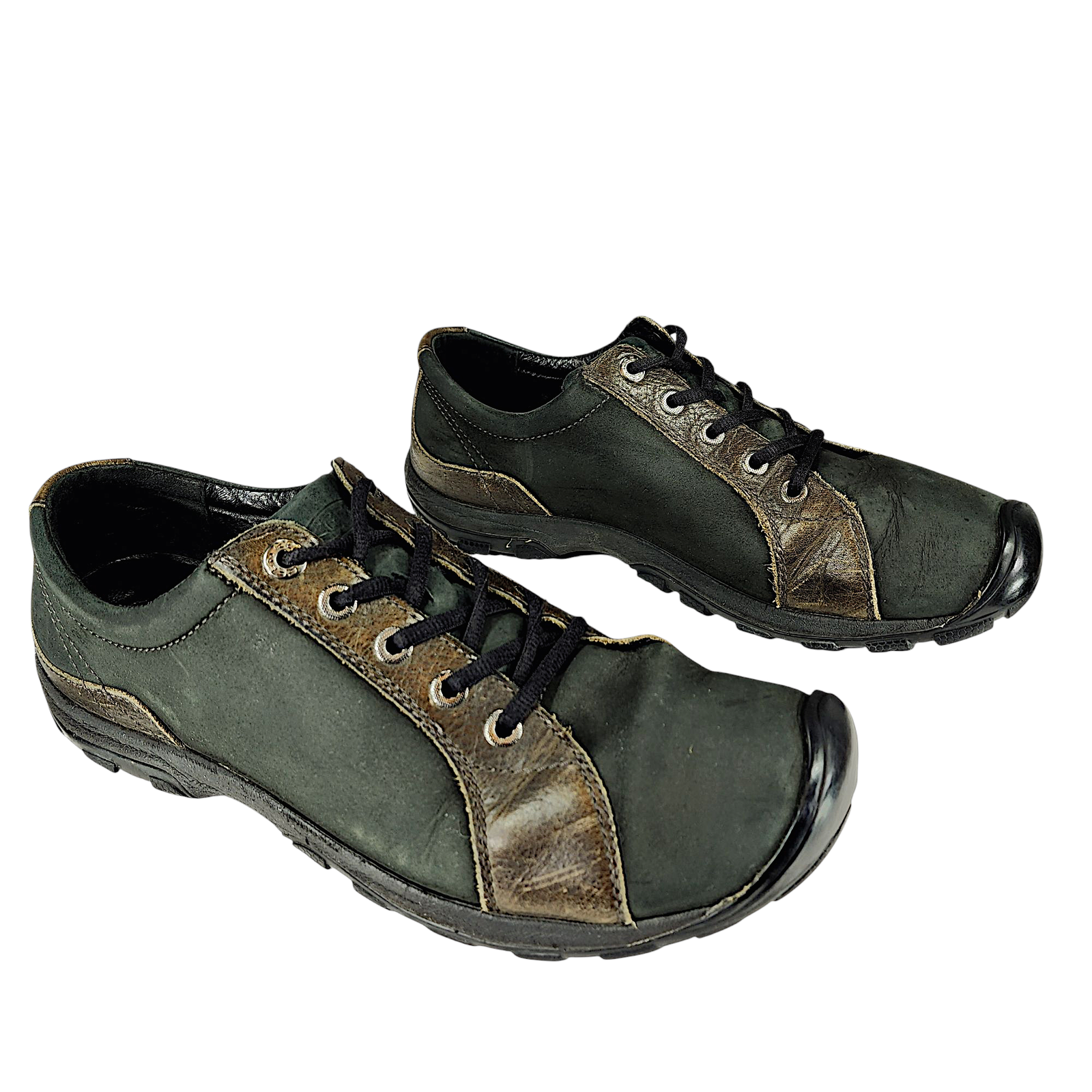 Scarpa Keen uomo 12 escursionismo passeggio Dawson verde marrone pelle nera EU 46 Gorpcore