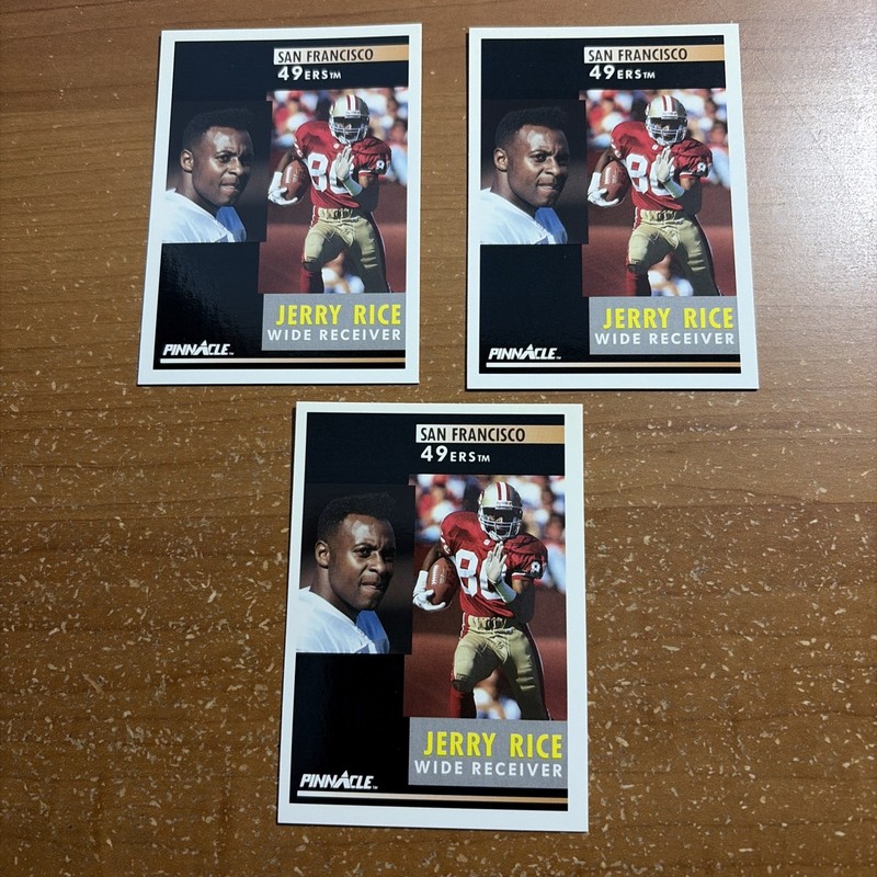 1991 Score Pinnacle Football Jerry Rice #103 San Francisco 49ers Football Cards