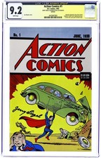 Action Comics #1 Reprints #1 DF Signed Variant CGC 9.2 JSA Siegel 1992