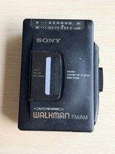 BROKEN SONY Walkman WM-FX30 Cassette Player FOR PARTS ONLY Missing Battery Cover