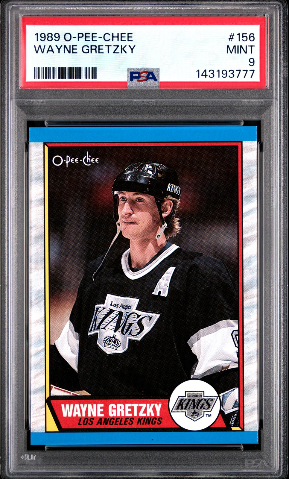 1989 O-Pee-Chee #156 Wayne Gretzky PSA 9 MINT