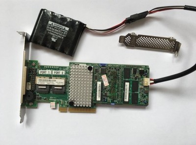   M5110 8-Port 6Gb PCI-e SAS/SATA 1GB cache Controller RAID+LSI BBU09 #zc