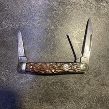 Vintage Boker Solingen Germany Tree Brand 3 Blade Stockman Knife Repinned