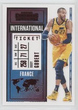 2020-21 Panini Contenders International Ticket Red Rudy Gobert #18 fm0
