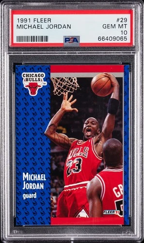 1991 FLEER #29 MICHAEL JORDAN PSA 10