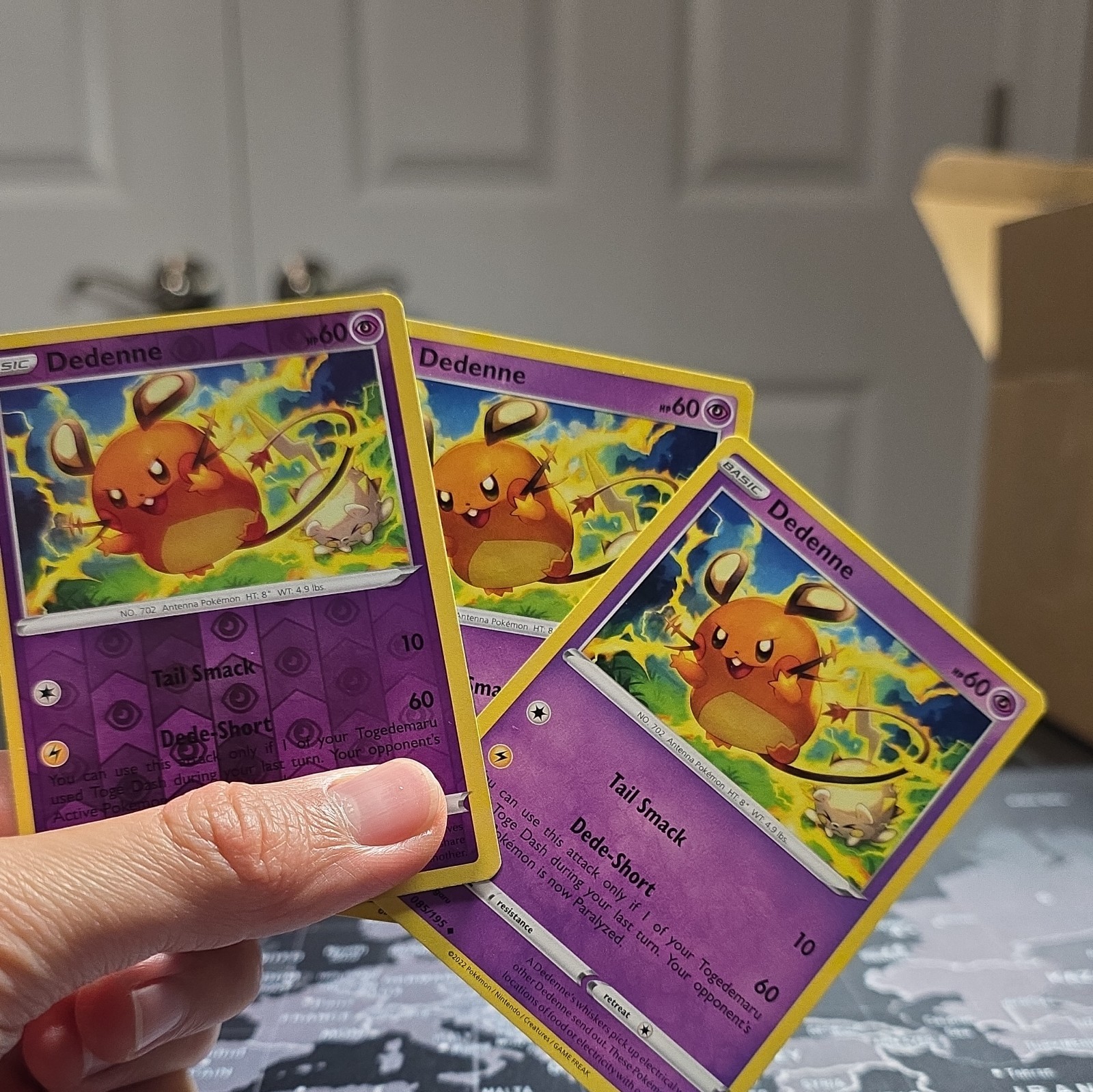 x3 Dedenne 85/195 - Silver Tempest - Uncommon