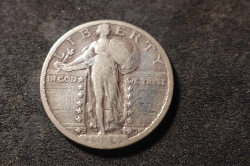 1924-S VF Full Shield Standing Liberty Quarter Nice Coin AR #2