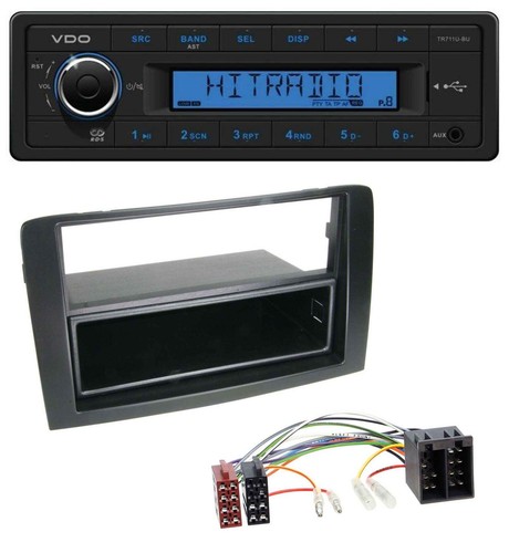 VDO AUX 1DIN MP3 USB Autoradio für Fiat Idea (350 03-11) schwarz - Bild 1 von 5