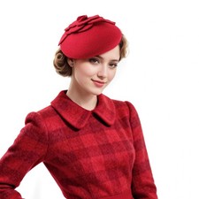 Beret Hats Womens Wool Fashion Blend French Mens Costume Party Fascinators