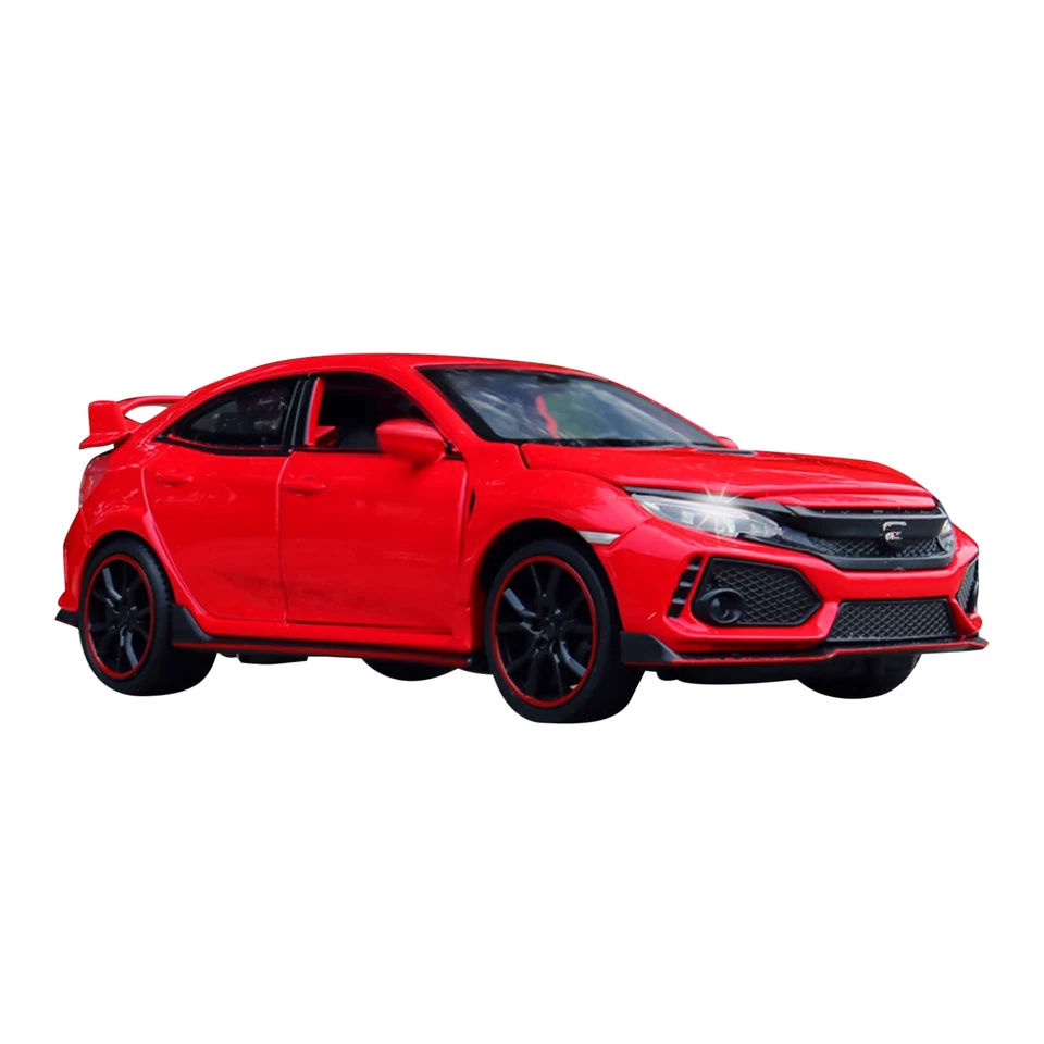 S Red 1/32 Model Car Alloy Diecast Toy Vehicle Collection For Honda Civic Type R - Image 2 of 4