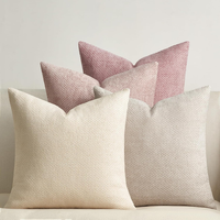 Topfinel Kissenbezug 50X50 Rosa 4Er Set Chenille KissenbezüGe KissenhüLle Sofaki