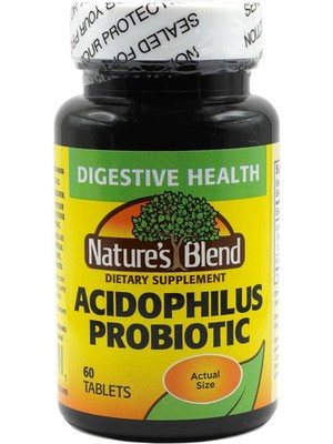 Acidophilus Probiotic 60 Tabs  by Nature's Blend, Digestive Health New, Sealed