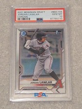 2021 Bowman Draft Jordan Lawler PSA 10 Rookie RC