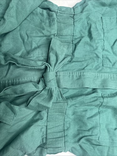 Tuta calda donna filo universale manica corta lino verde taglia 6 - Foto 7 di 19