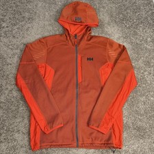Helly Hansen Hoodie Mens M Orange Full Zip Ho...