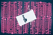 Light Pink Letter Set for Changeable Felt Boards, 3/4" 460