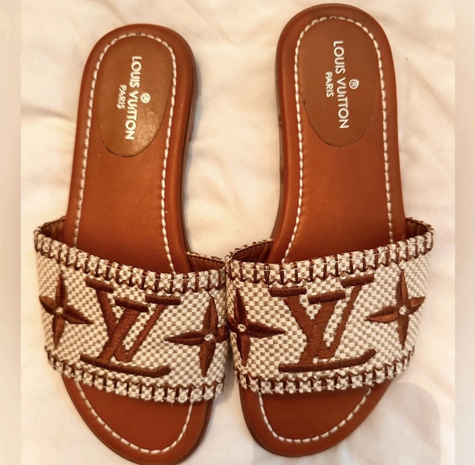 路易威登 Raffia Lock It 凉鞋 状况良好! 37码 — 第 4/4 张图片