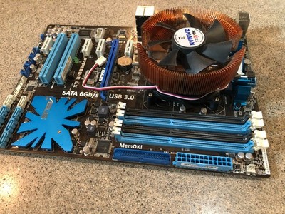 ASUS P7P55D-E LX Motherboard LGA1156 DDR3 ATX SATA 6Gb/s with Zalman CPU Cooler