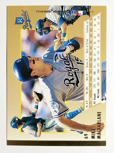 1994 Ultra #69 Mike Macfarlane - Picture 2 of 2