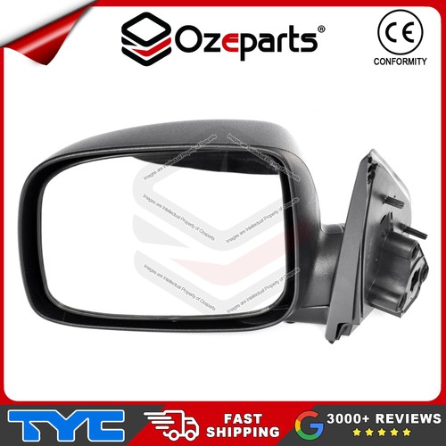 TYC Pair LH+RH Electric Door Mirror Black For Holden Rodeo RA 2003-2008 - Picture 5 of 6