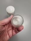 Vintage Bartlett Collins Glass Salt & Pepper Shakers - 3.5" Etched Grape Design — photo 6