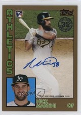 2019 Topps 1984 Baseball Rookies Gold 10/50 Nick Martini #84R-NM Auto j6a