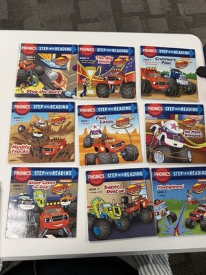 Blaze and the Monster Machines Phonics Step Into Reading Book Lot of 9