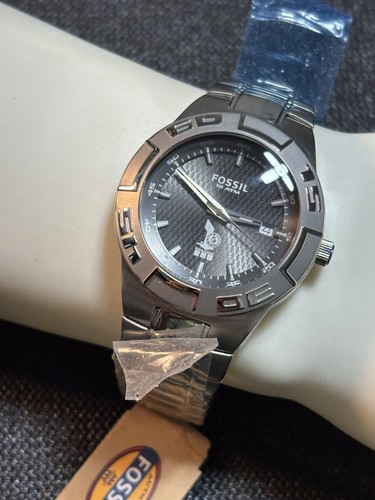 Fossil Men’s Eagle Ottawa Stainless WR100M Watch Gray Dial Date Luminous Hands - Picture 6 of 24