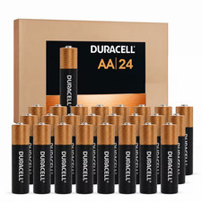 24 Duracell AA Alkaline Batteries Power Boost 12 Year Shelf Life Long Lasting
