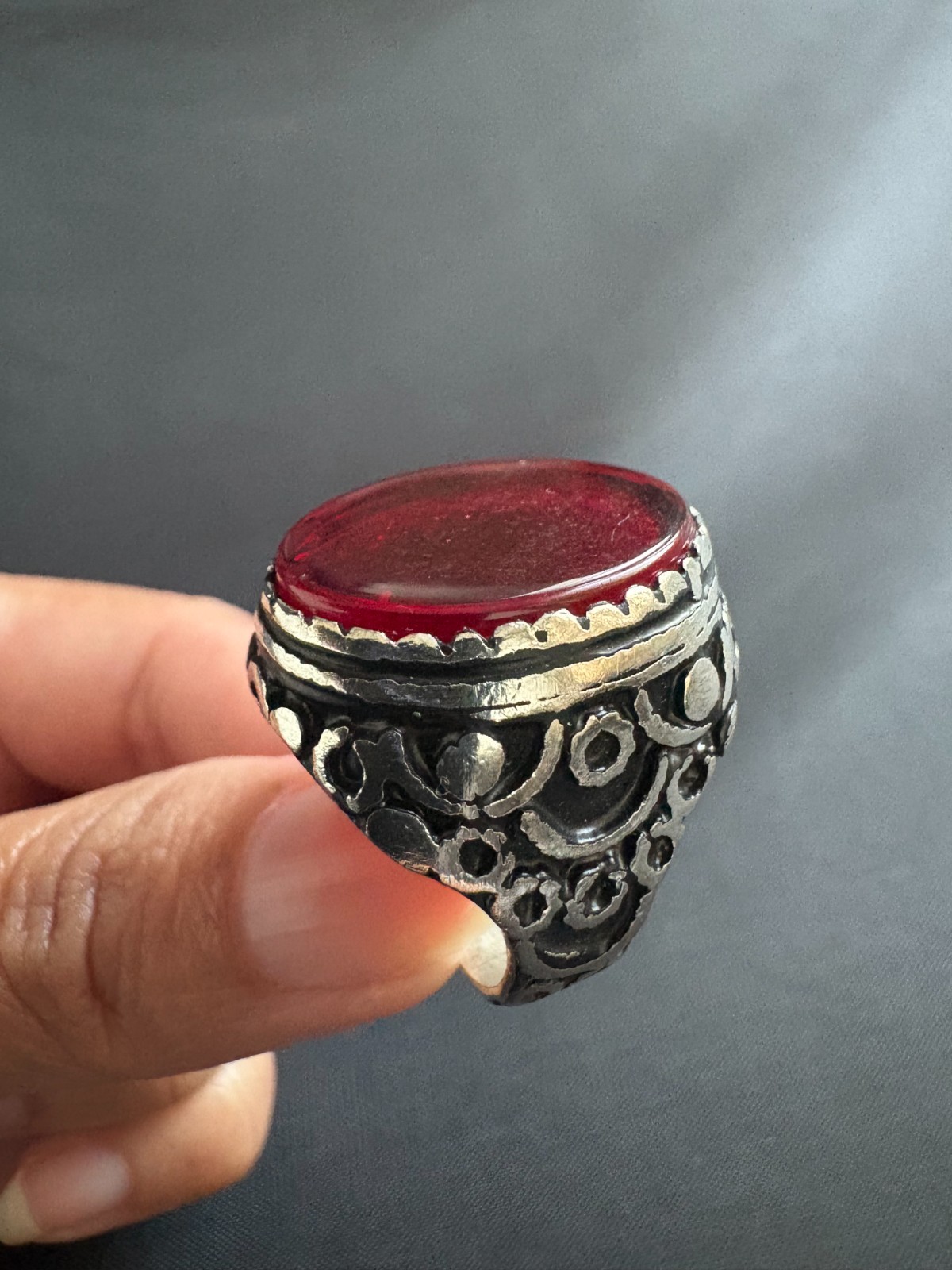 925 Sterling Silver Ring Ruby Stone Ring Handcraf… - image 7