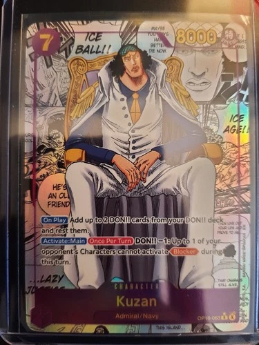 Bandai One Piece TCG Kuzan OP16-063 Manga Character Rare ENGLISH