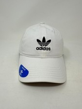 adidas Originals Youth Washed Relaxed Adjustable Cap, White, D2 B909T 