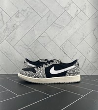 Size 12 - Air Jordan 1 Retro OG Low Black Cement for sale online