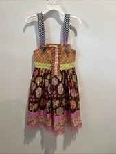 NWT Matilda Jane Spinning with Joy Knot Dress Make Believe Tulle Fall Size 4