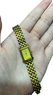 Vintage Romanson Sapphire Quartz Ladies Gold Tone Watch 1990s Classic 30Y Old RM