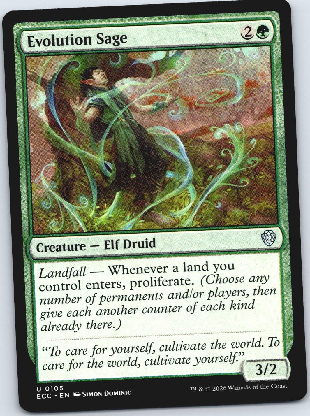 Evolution Sage Commander: Lorwyn Eclipsed ECC 105 NM MTG Card