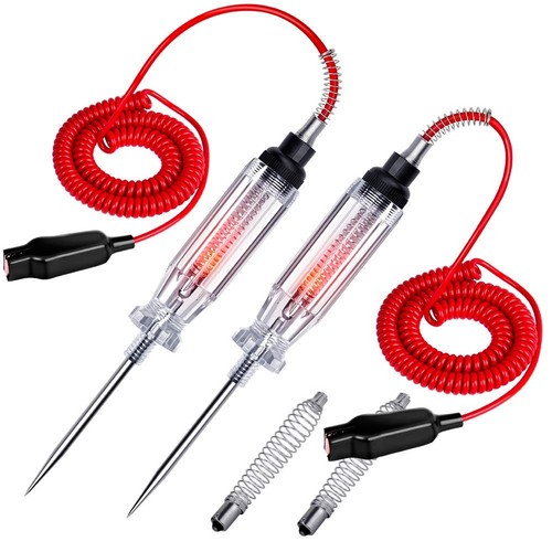 2PCS Heavy Duty Automotive Circuit Tester, Premium 6-24V Test Light ...